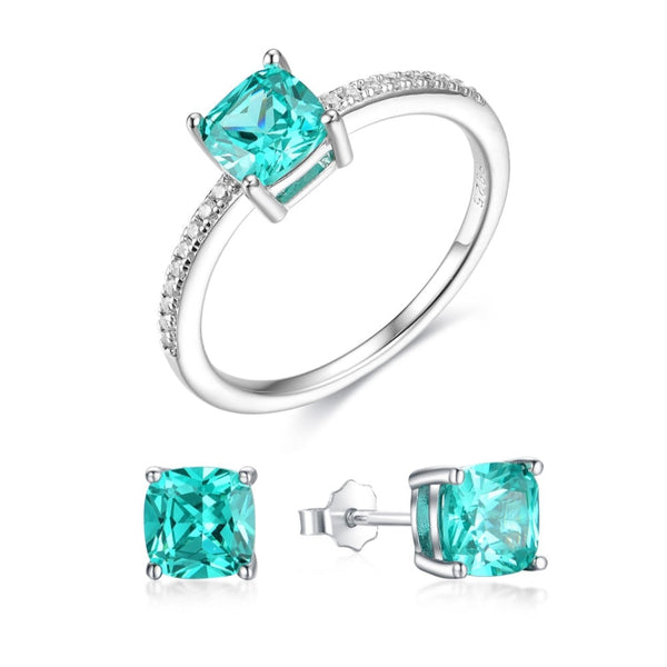 Teal Paraiba Tourmaline Gemstone Sets